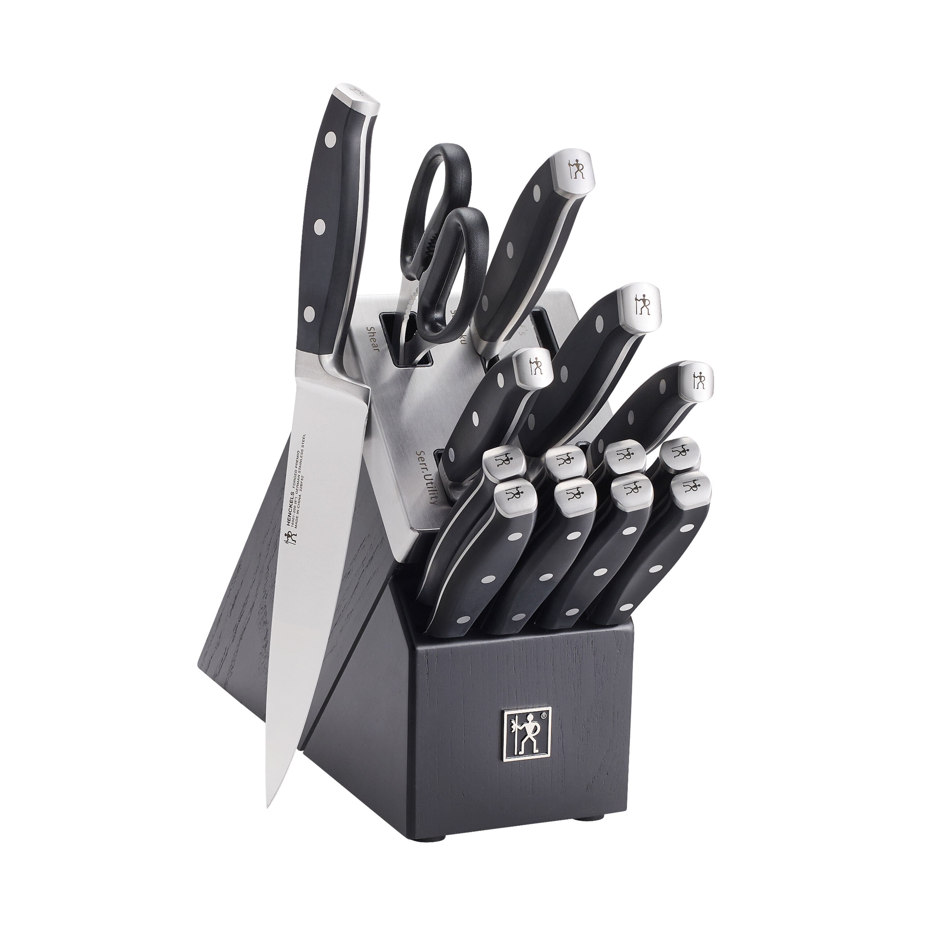 Henckels Forged Premio 15-pc, Self-Sharpening Knife Block Set