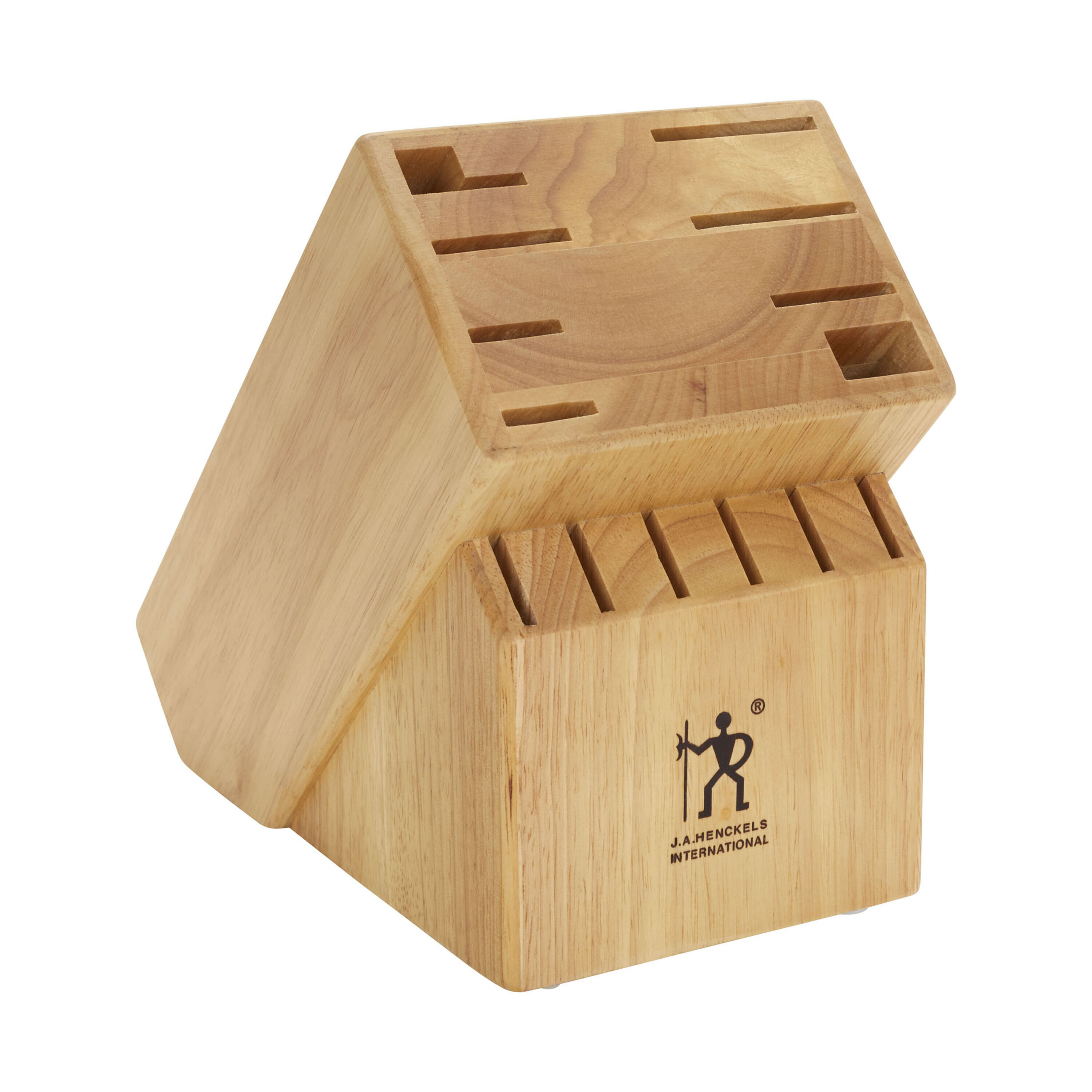 Henckels Storage Rubberwood Knife Block Empty