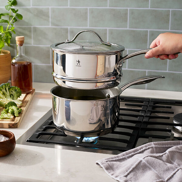 Aragon 2.5 qt, Stainless Steel, Steamer And Sauce Pan With Lid