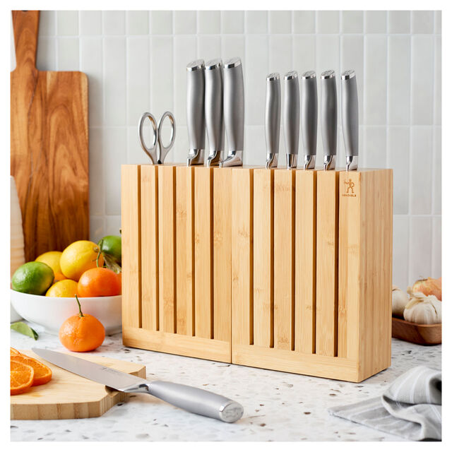 11-pc, Stainless Steel Knife Block Set with Adjustable Storage,,large