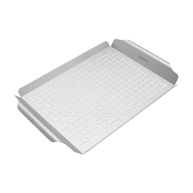 2-pc, Stainless Steel, Grill Topper And Basket Set,,large