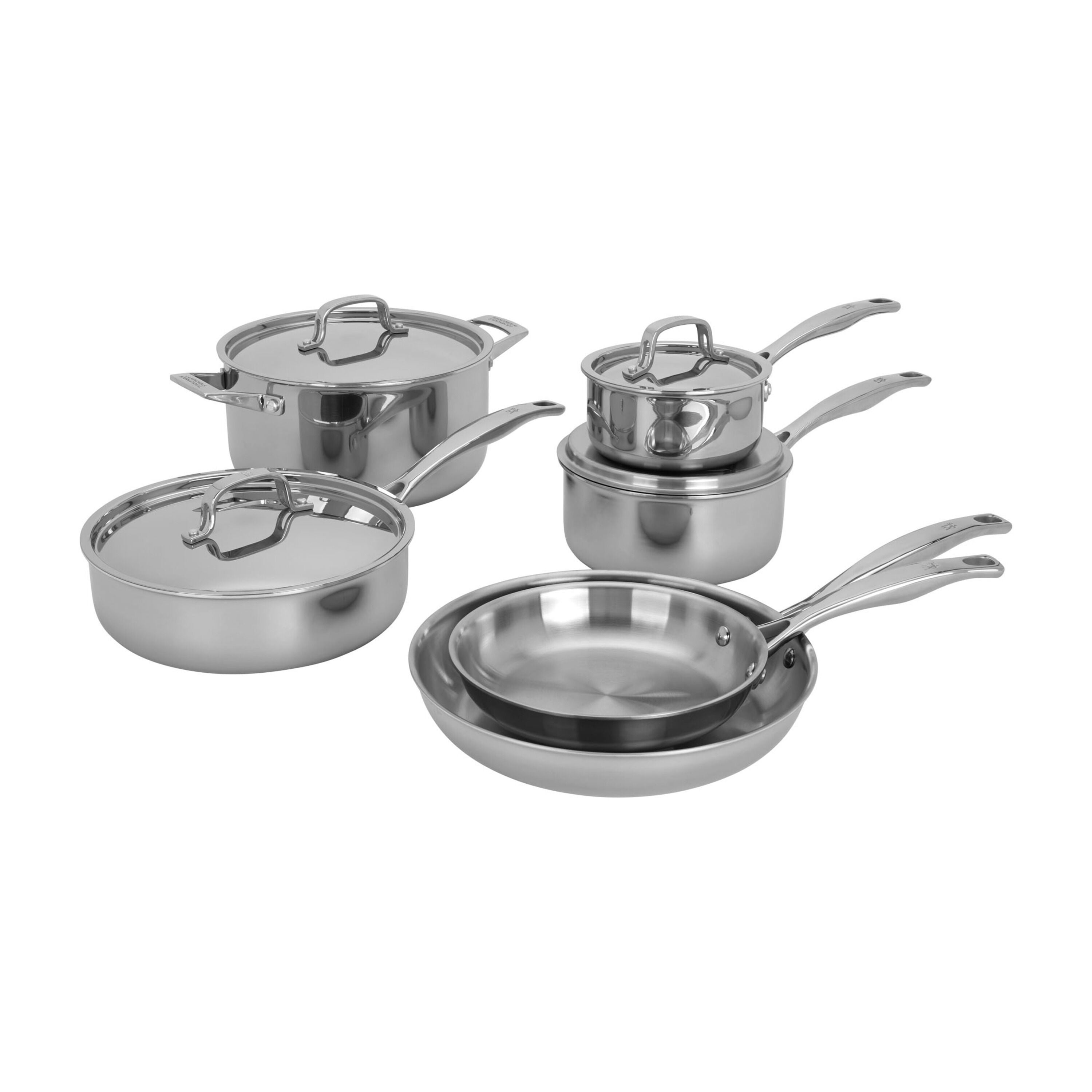 RealClad Tri-Ply 10-pc, 18/10 Stainless Steel, Cookware Set