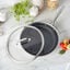 12.00 inch, Stainless Steel, Ceramic Hybrid Frying Pan With Lid,,large preview