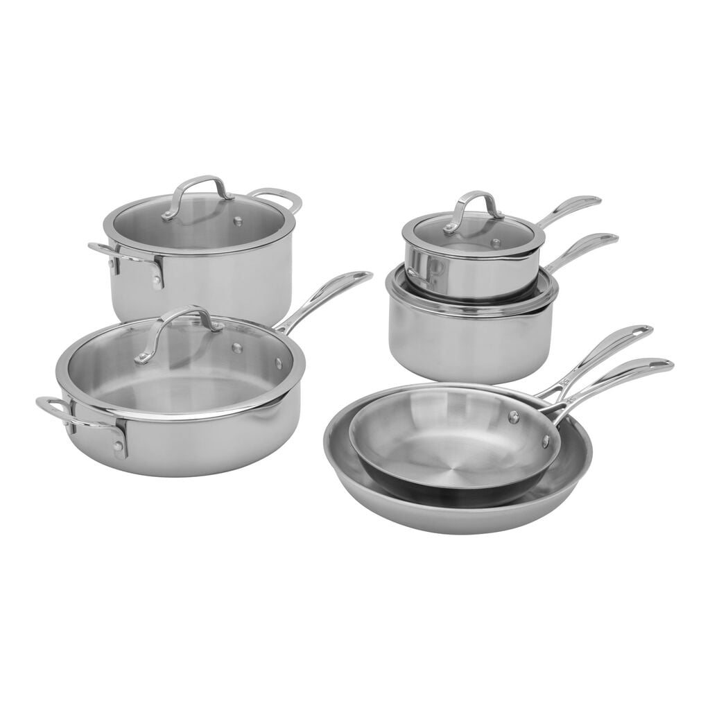 11-pc, Stainless Steel, Cookware Set,,large