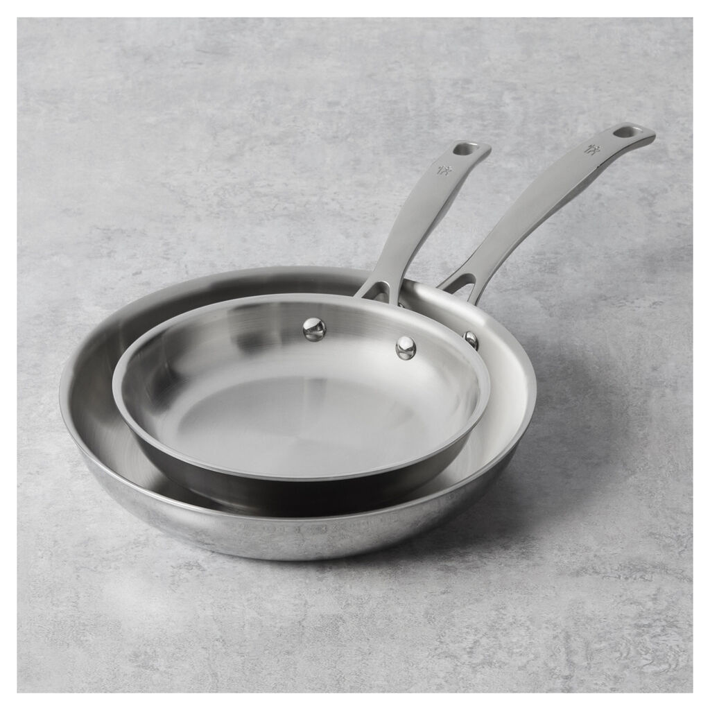 2-pc, Stainless Steel, Frying Pan Set,,large