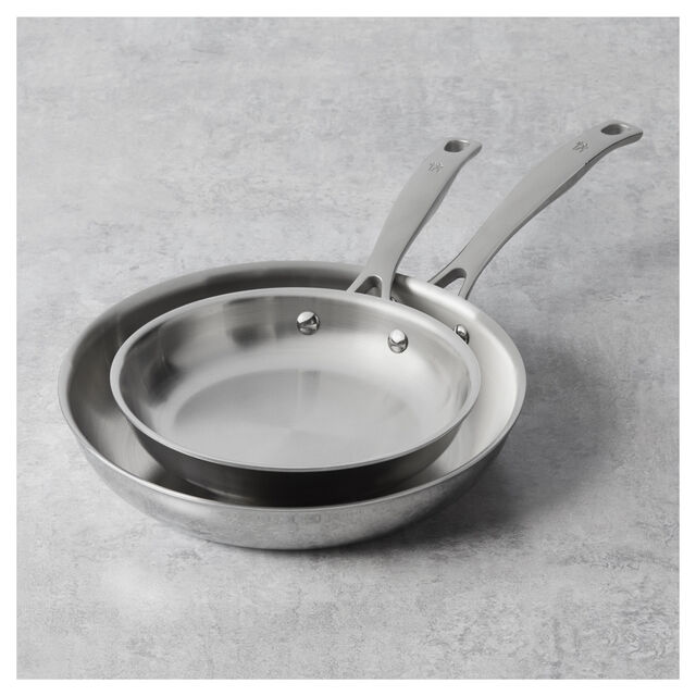 2-pc, Stainless Steel, Frying Pan Set,,large