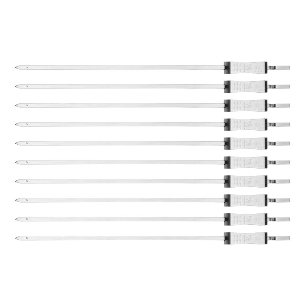 10-pc, Stainless Steel Barbecue Skewers Set,,large