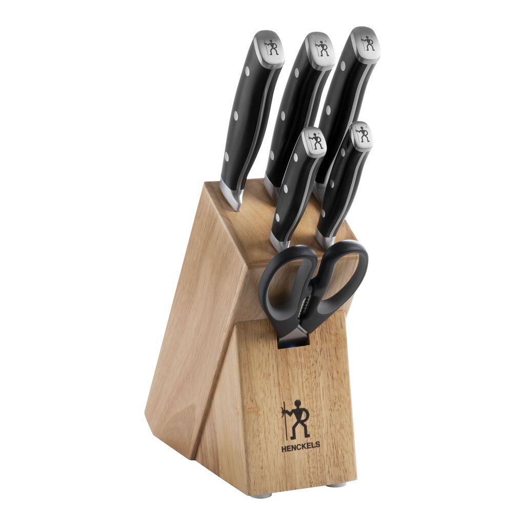 7-tlg, Messerblockset, Natur,,large