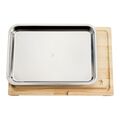 Cutting board 60 cm x 40 cm 18/10 Stainless Steel,,large