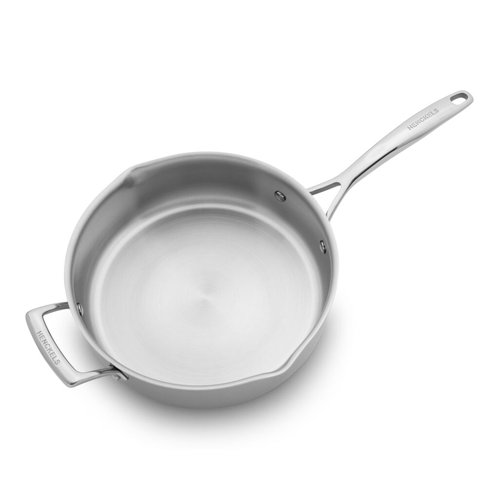 4 qt, Stainless Steel, Saute Pan With Lid,,large