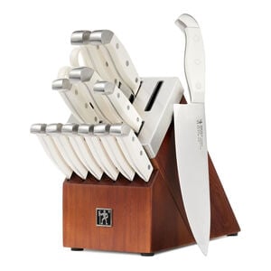 14 Piece, Knife block set, white