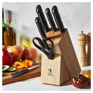 7 Piece, Knife block set, nature