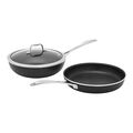 3 Piece aluminum Wok and Frypan Set,,large