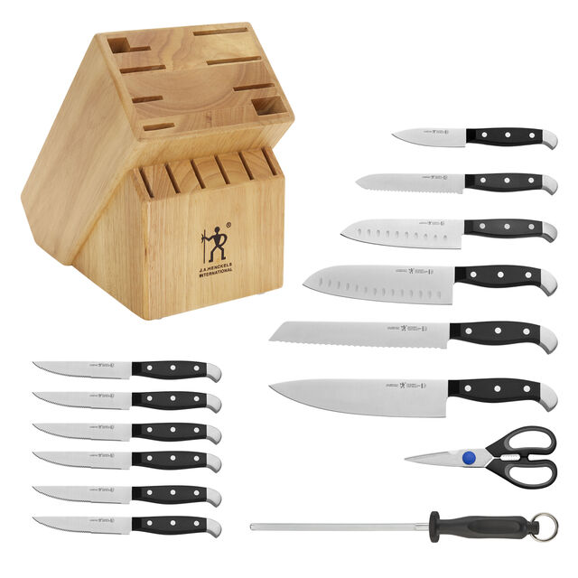 15 Piece, Knife block set, nature,,large