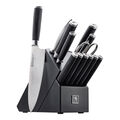 14 Piece, Knife block set, black,,large