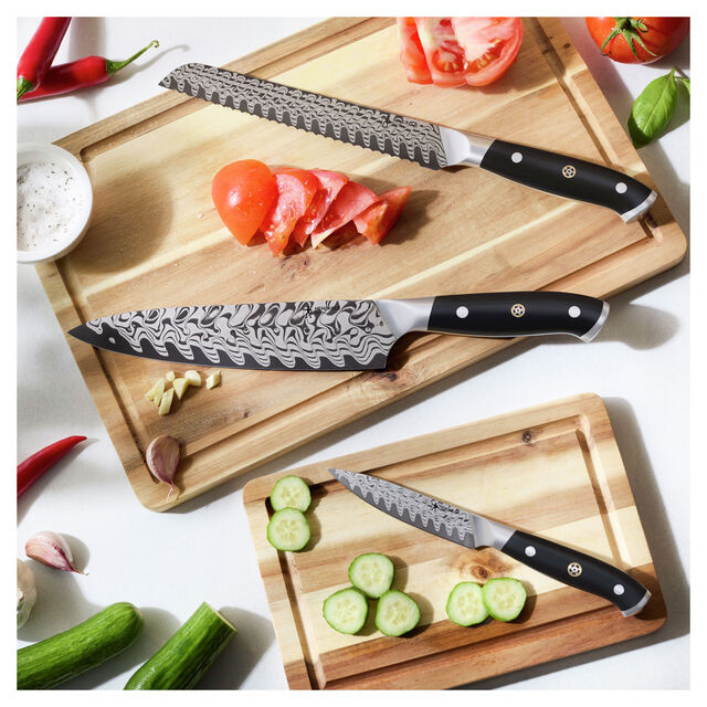 3-pc, Damascus Steel Chef Knife Set,,large