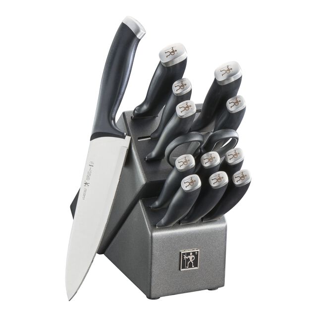 14 Piece, Knife block set, black,,large