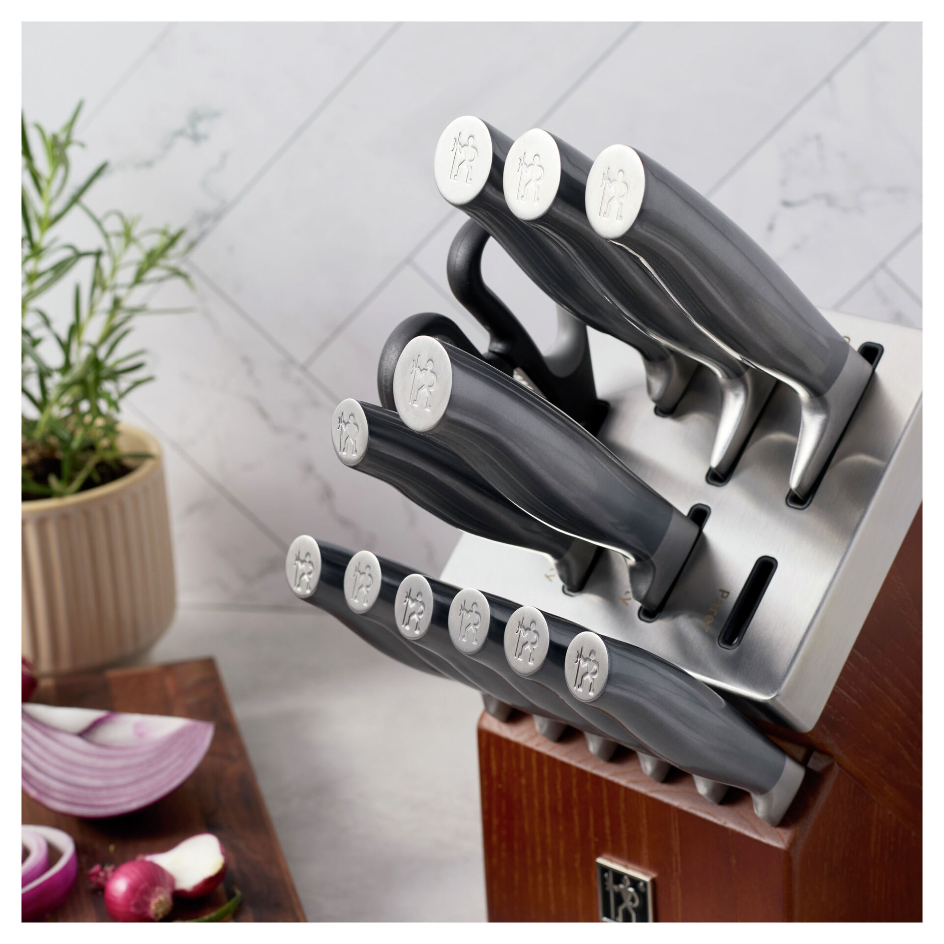 14-pc, Self-Sharpening Knife Block Set,,large