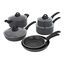 10 Piece aluminum Cookware Set - Granite,,large preview