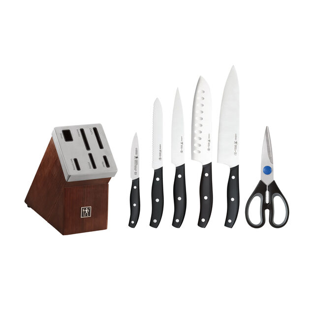 7 Piece, SELF SHARPENING BLOCK SET, brown,,large