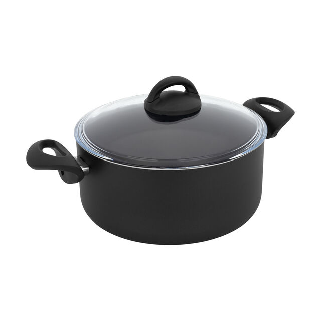 10 Piece aluminum Cookware Set - Black,,large
