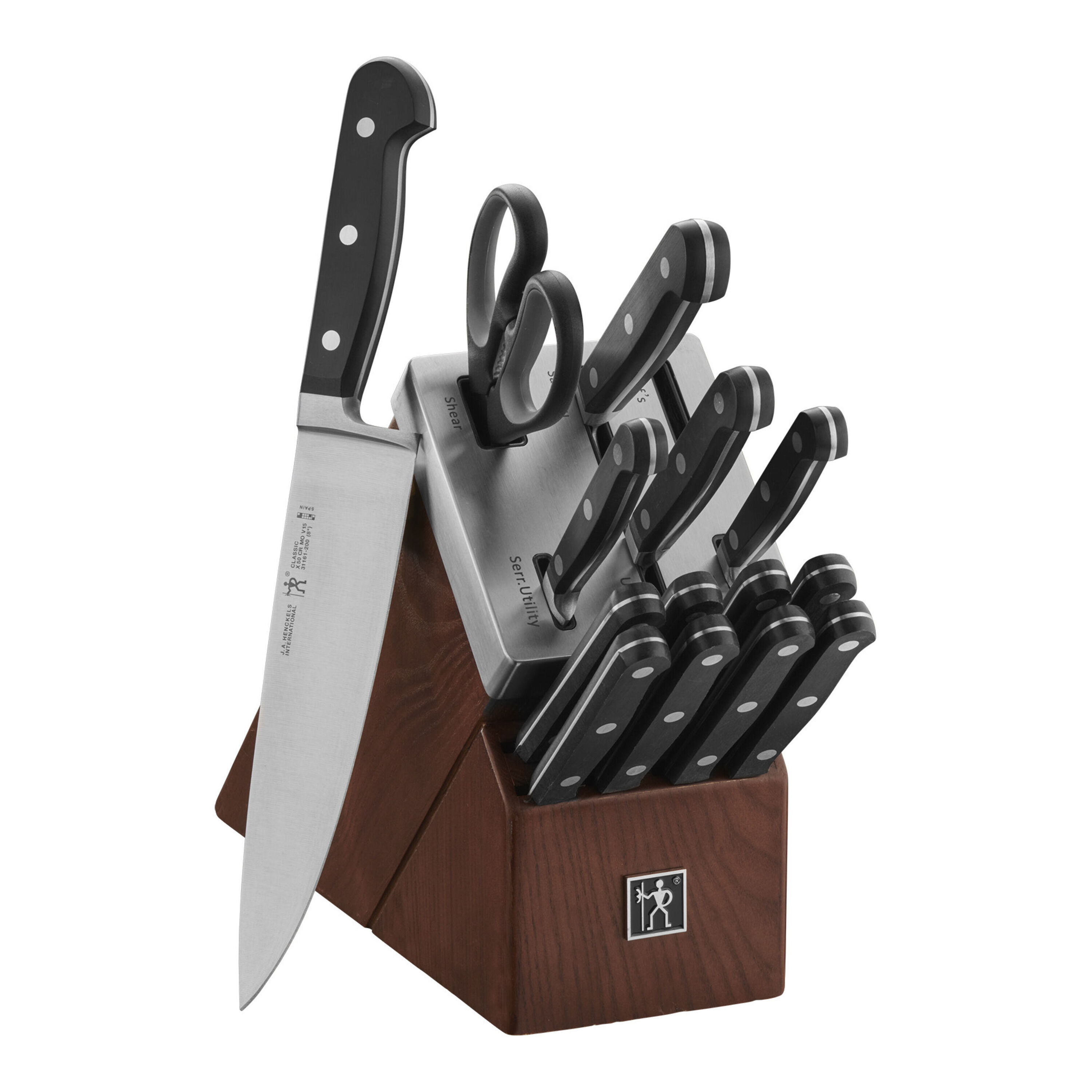 Buy Classic 20-pc, Self-Sharpening Knife Block Set | Henckels US