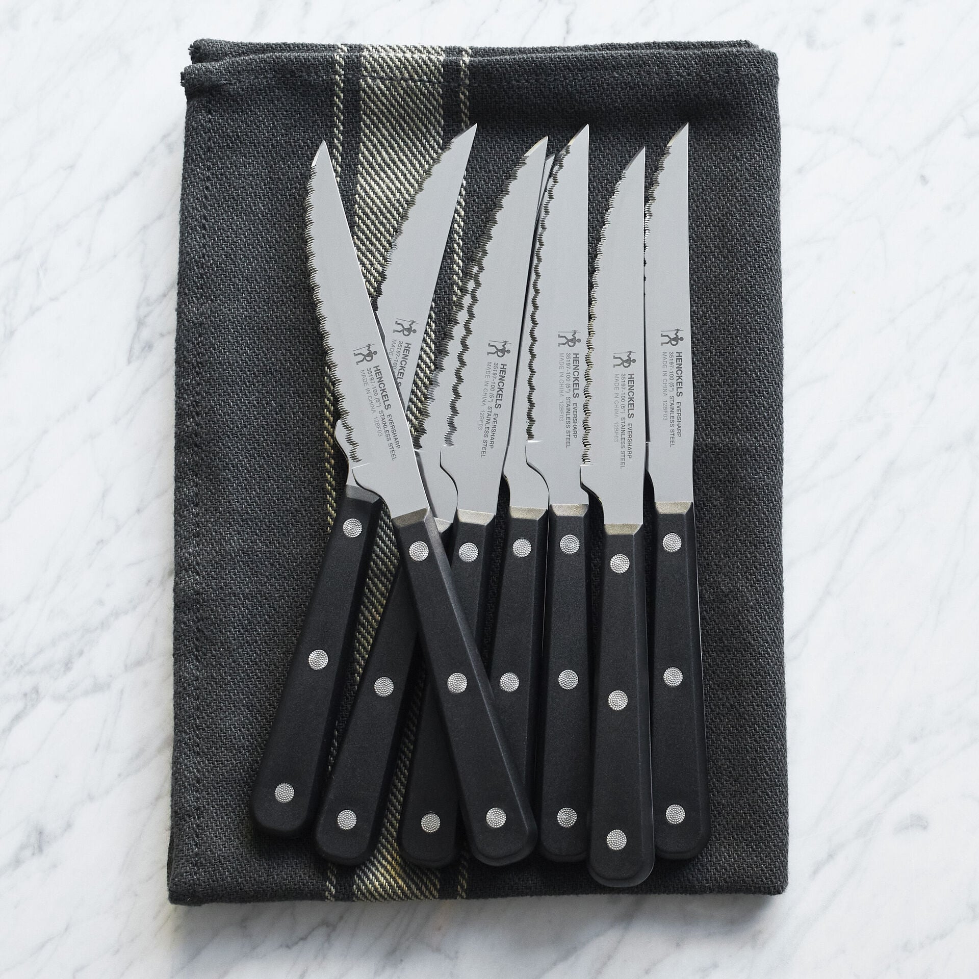 8 Piece, Steak set, black,,large