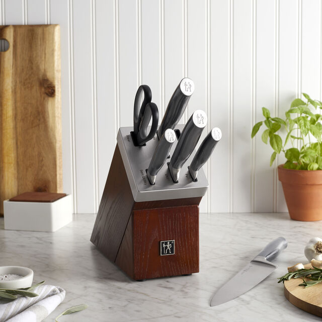 7-pc, Self-Sharpening Knife Block Set,,large