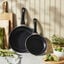 2 Piece aluminum Fry Pan Set - Black preview