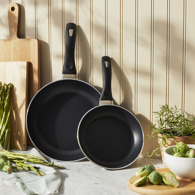 2 Piece aluminum Fry Pan Set - Black,,large