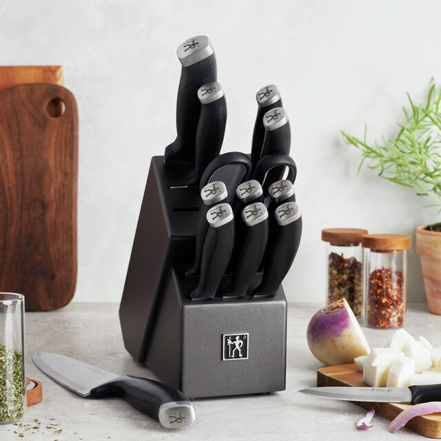 14 Piece, Knife block set, black,,large