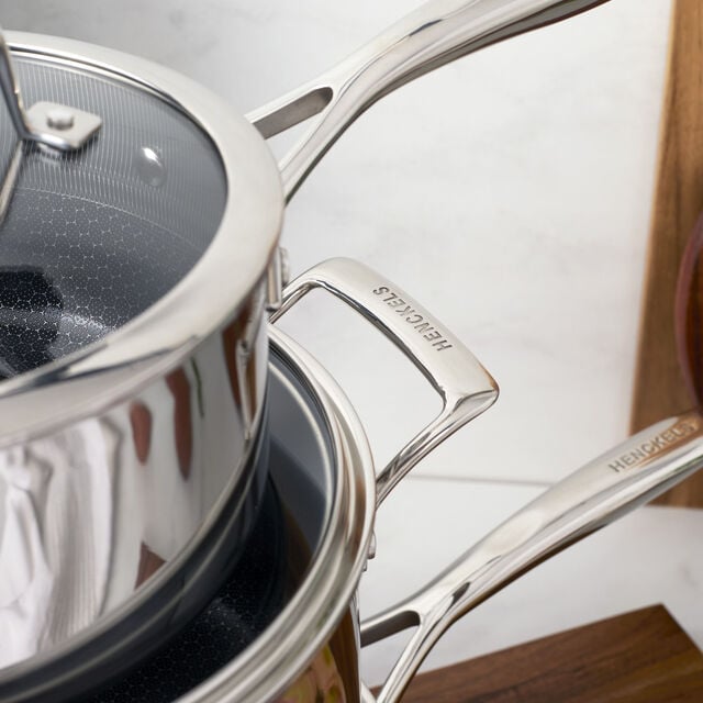 10-pc, Stainless Steel, Ceramic Hybrid Cookware Set,,large