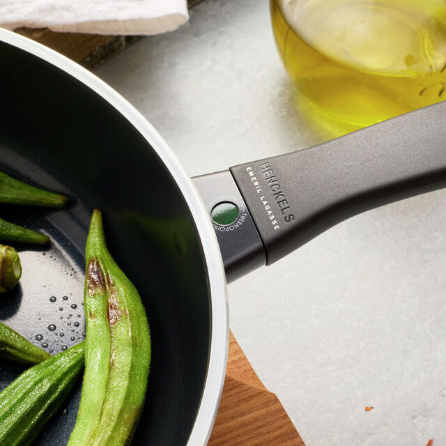 3.9 qt, Aluminum, Ceramic Nonstick Saute Pan With Lid,,large