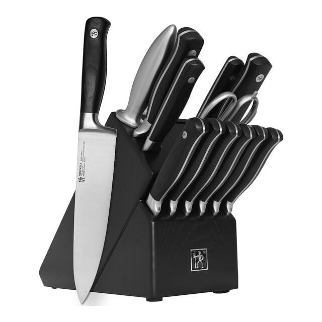 14 Piece, Knife block set, black