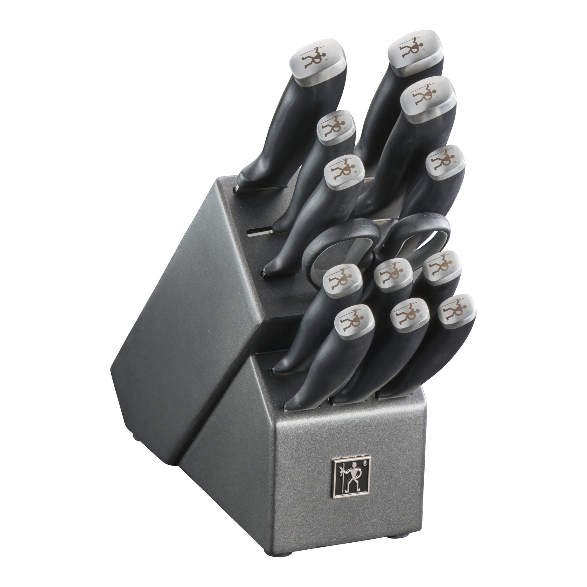 14 Piece, Knife block set, black,,large