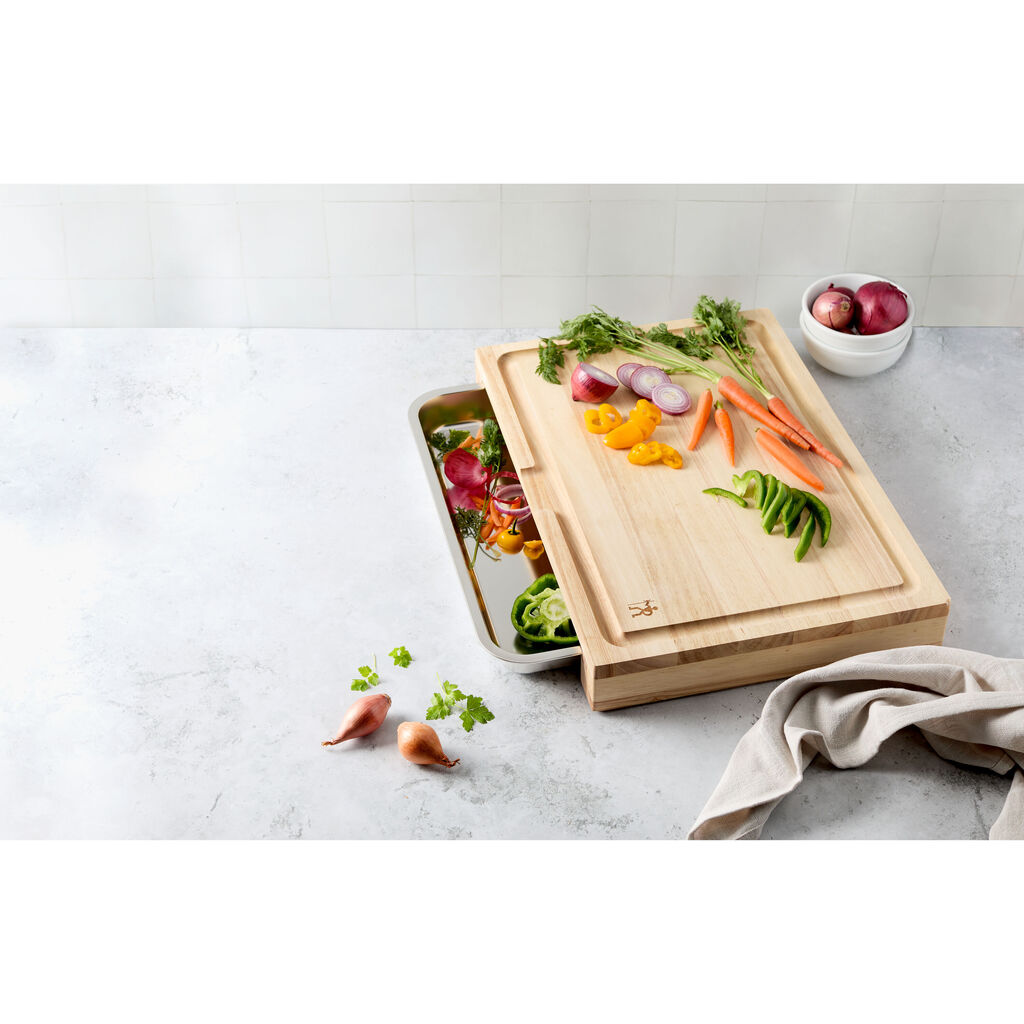 Cutting board 60 cm x 40 cm 18/10 Stainless Steel,,large