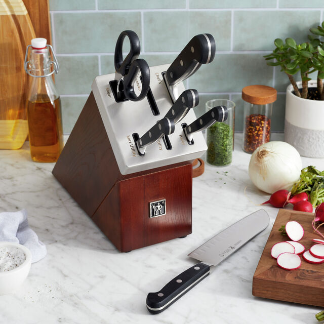 7-pc, Self-Sharpening Knife Block Set,,large