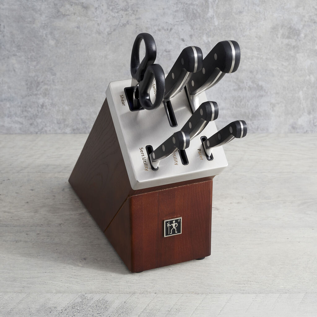 7-pc, Self-Sharpening Knife Block Set,,large