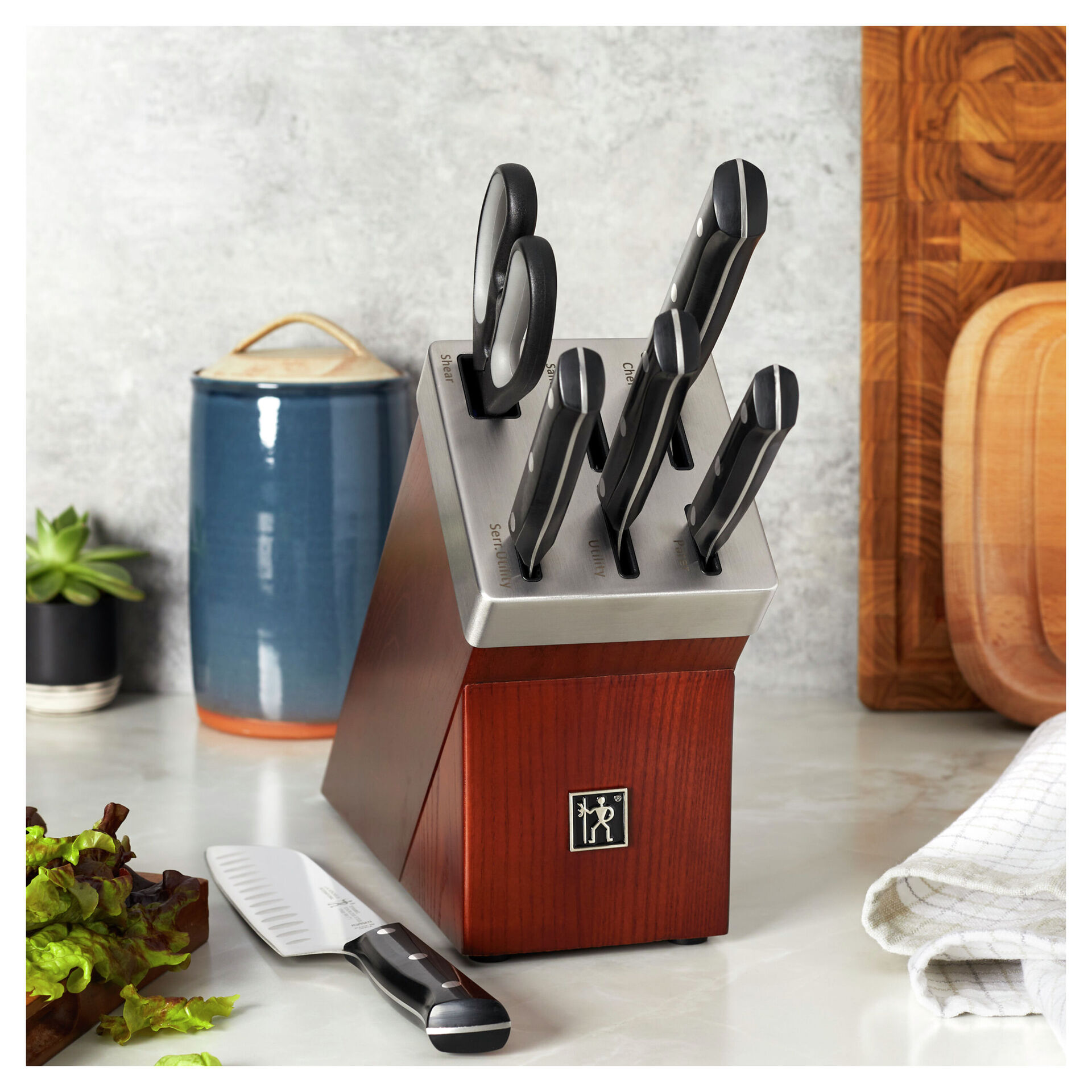 14-pc, Self-Sharpening Knife Block Set,,large