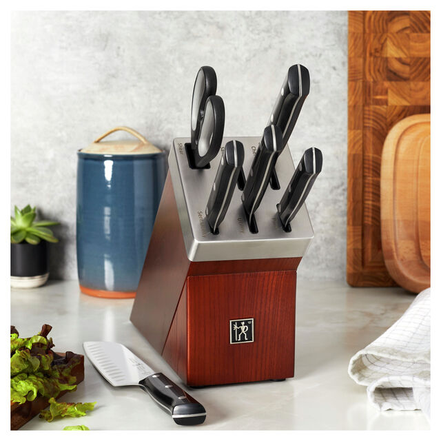 7-pc, Self-Sharpening Knife Block Set,,large
