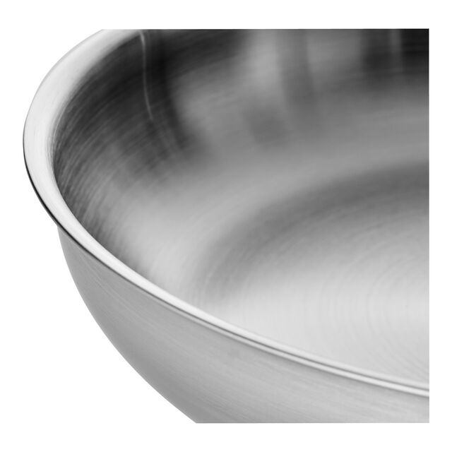 Bratpfanne 24 cm, Edelstahl, Silber,,large