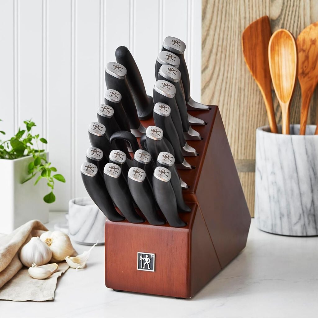 20 Piece, Knife block set, black,,large