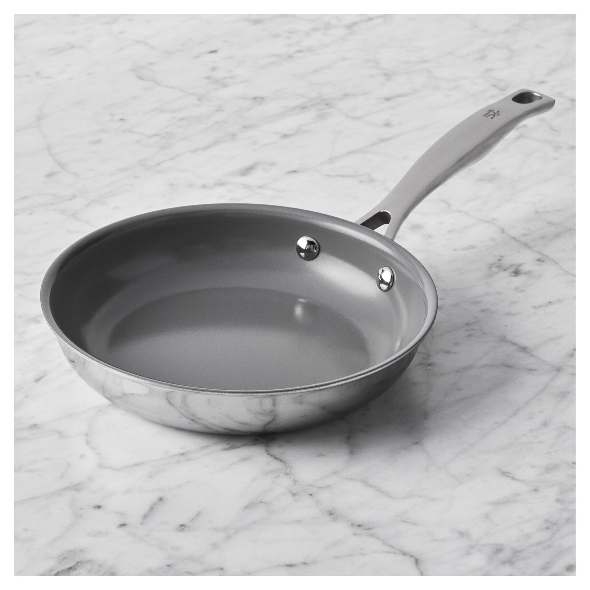 8.00 inch, Stainless Steel, Ceramic Nonstick Frying Pan,,large