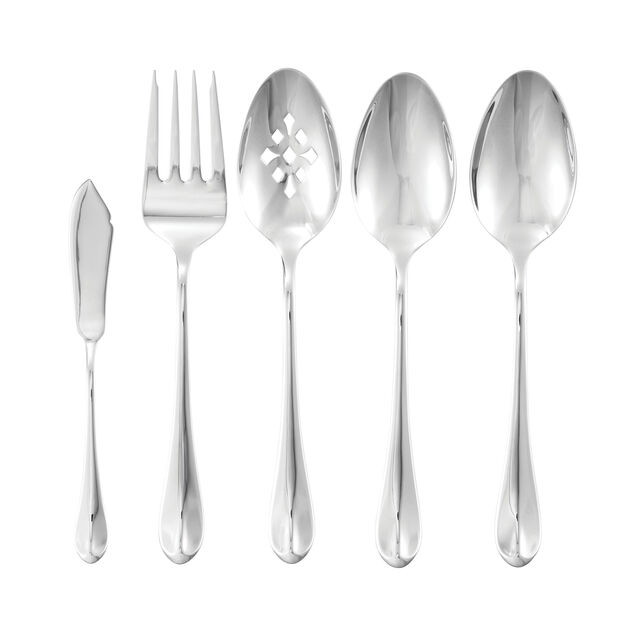 45 Piece Flatware Set polished,,large