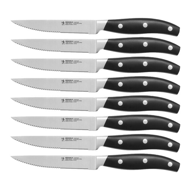 8 Piece, Steak set, black