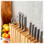 11-pc, Stainless Steel Knife Block Set with Adjustable Storage,,large preview