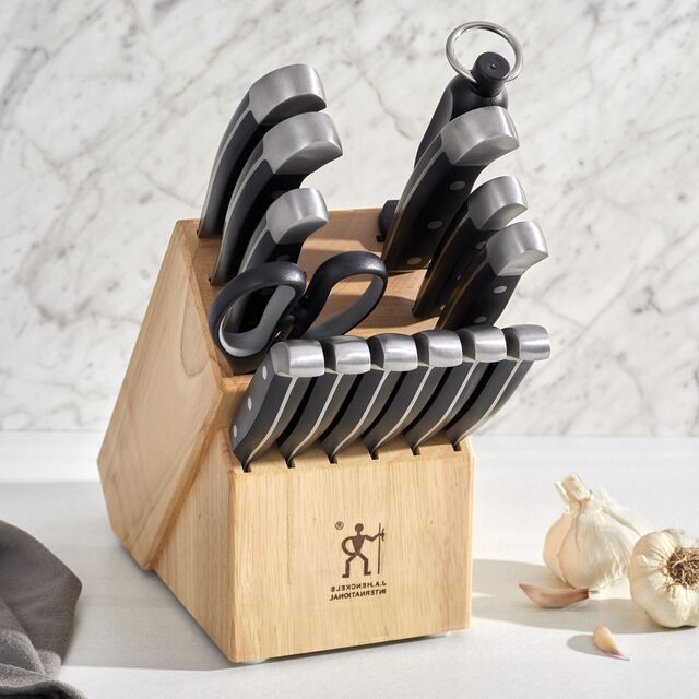 15 Piece, Knife block set, nature,,large