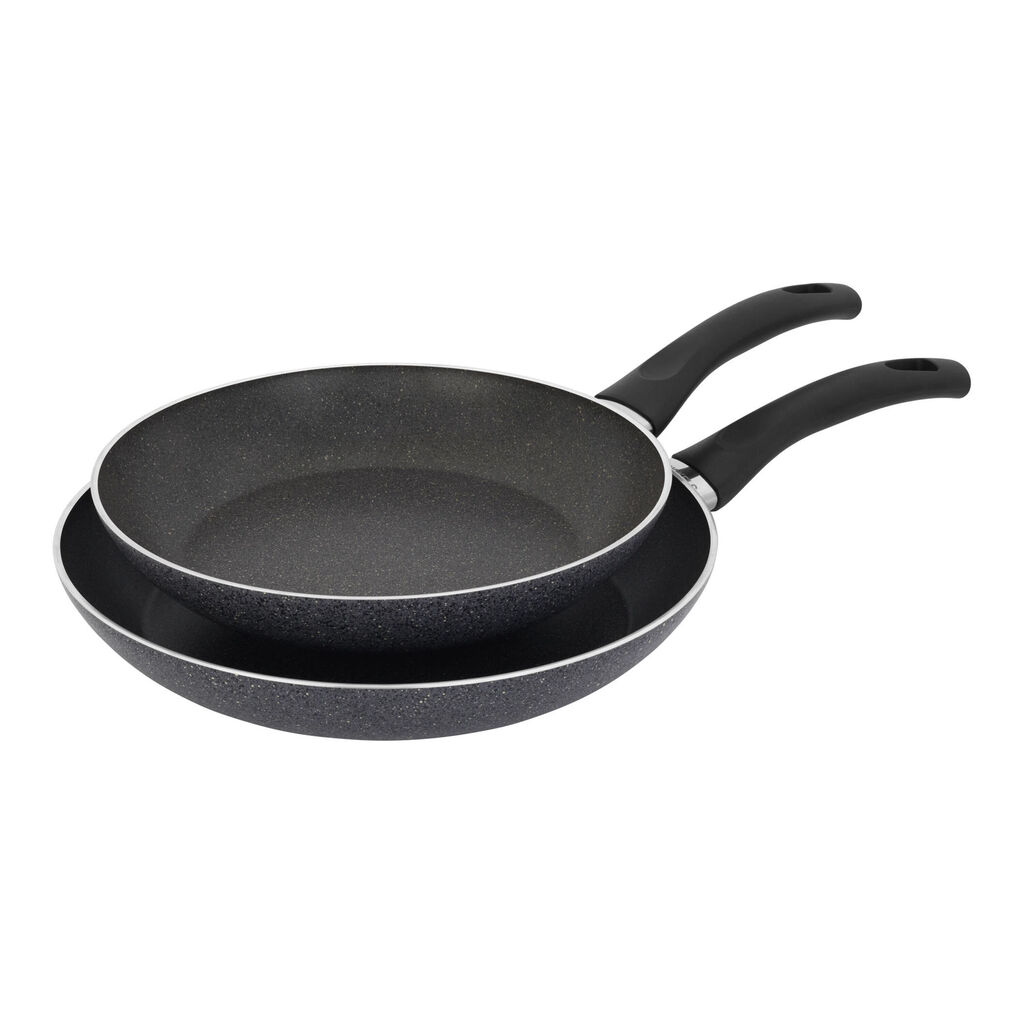 2 Piece aluminum Fry Pan Set - Granite,,large