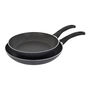 2 Piece aluminum Frypan Set - Black,,large