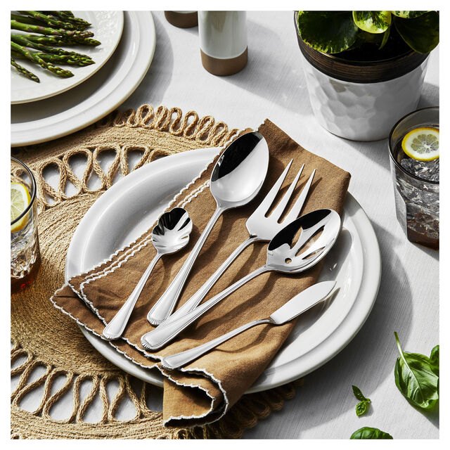 65 Piece Flatware Set polished,,large